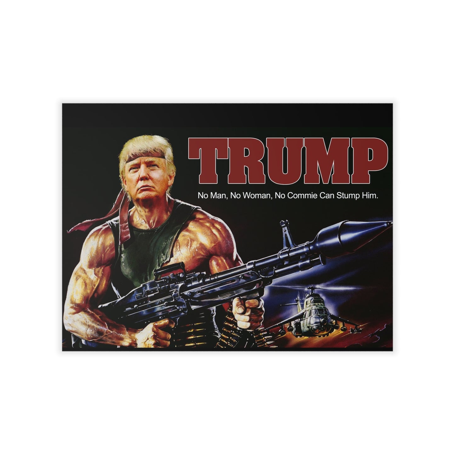 Donald Trump Rambo Style MAGA Wall Decals 3 sizes
