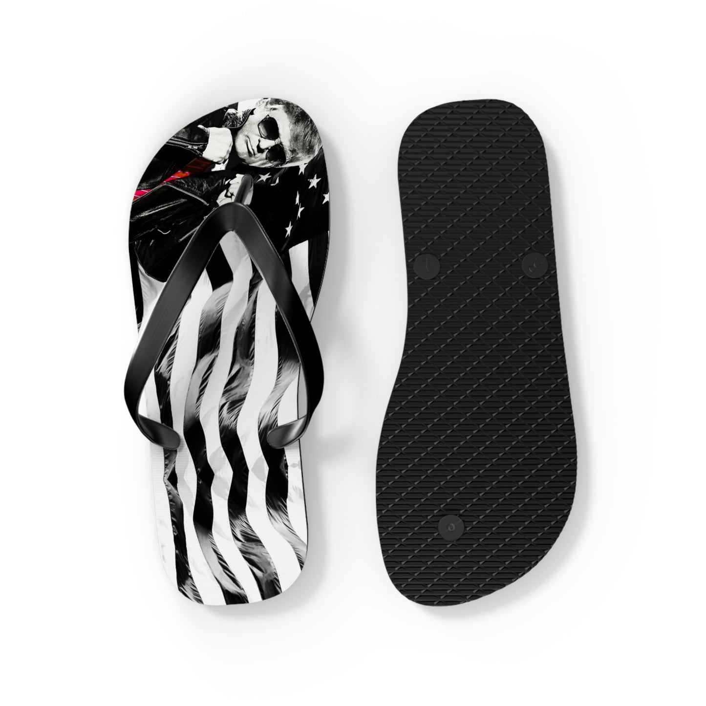 Cool Trump Leather jacket Comfy Summer Beach Unisex Flip Flops