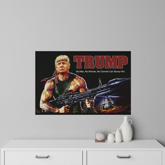 Donald Trump Rambo Style MAGA Wandaufkleber, 3 Größen