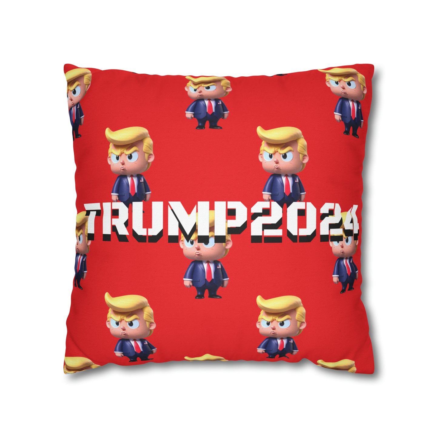 Little Trump 2024 Republican Red Soft Comfy Throw Pillow Case MAGA Gift