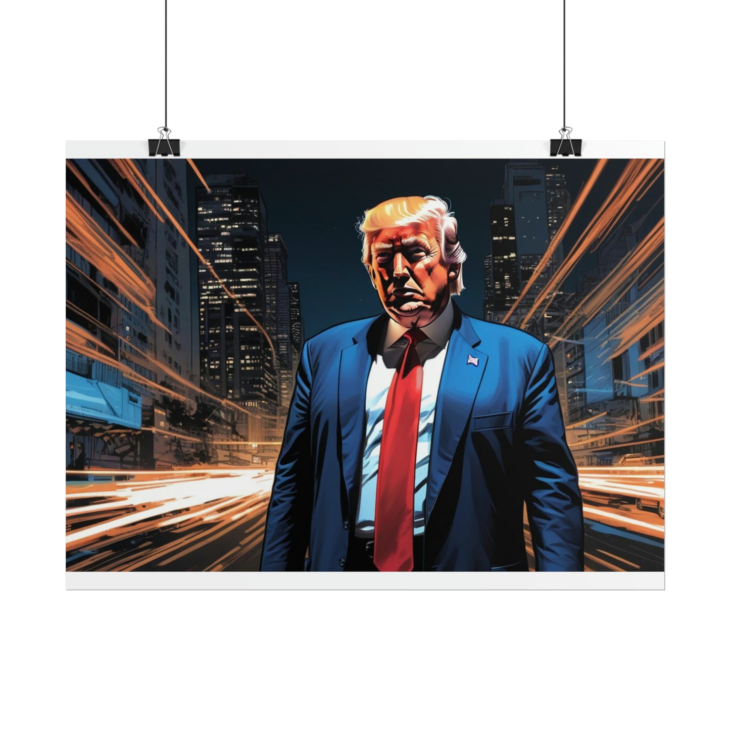 Trump Comic Book Style 1 Rolled Posters choose size and finish