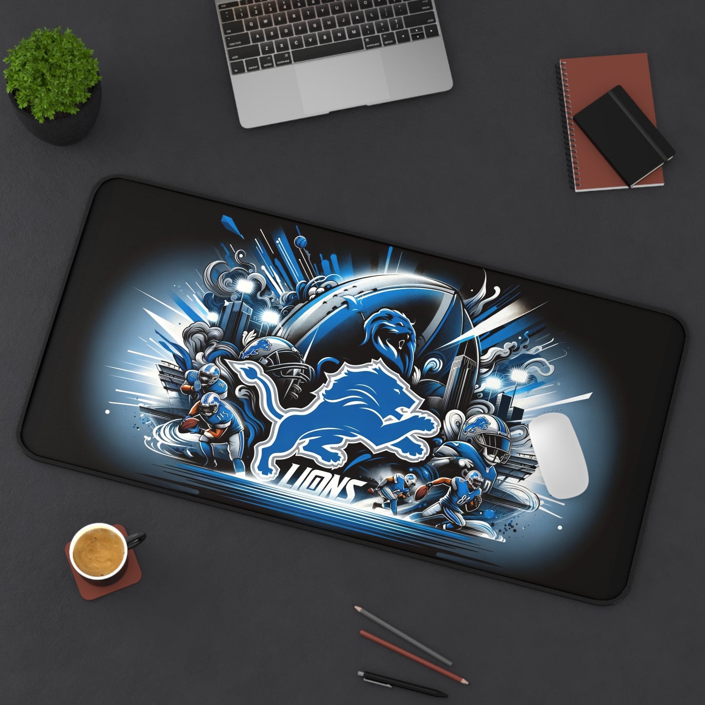 Detroit Lions NFL Football High Definition Desk Mat Mousepad