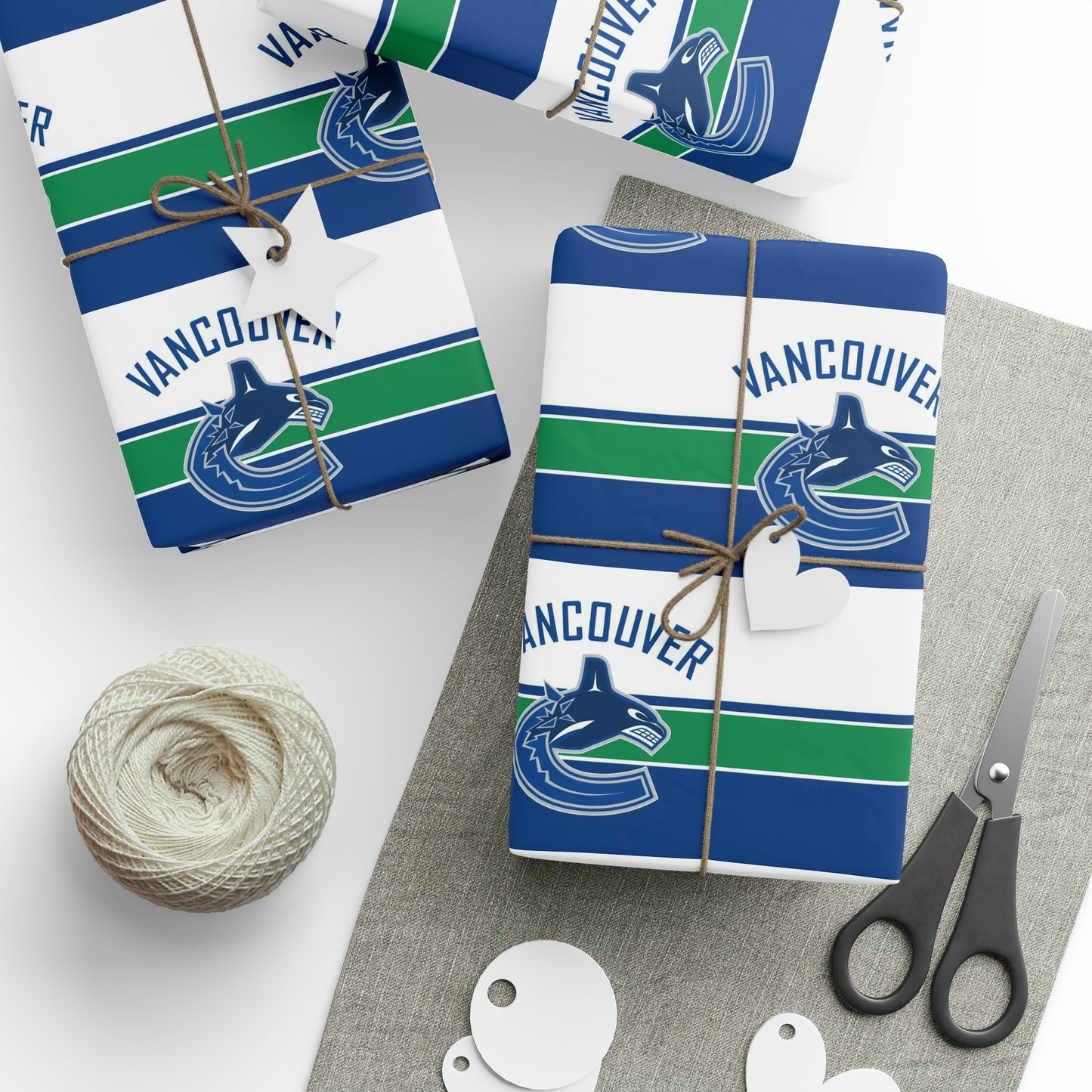 Vancouver Canucks NHL Hockey Birthday Gift Wrapping Papers Holiday