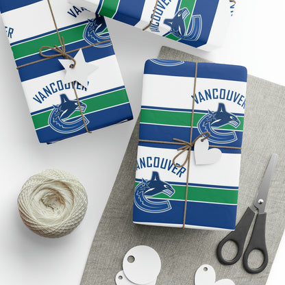 Vancouver Canucks NHL Hockey Birthday Gift Wrapping Papers Holiday