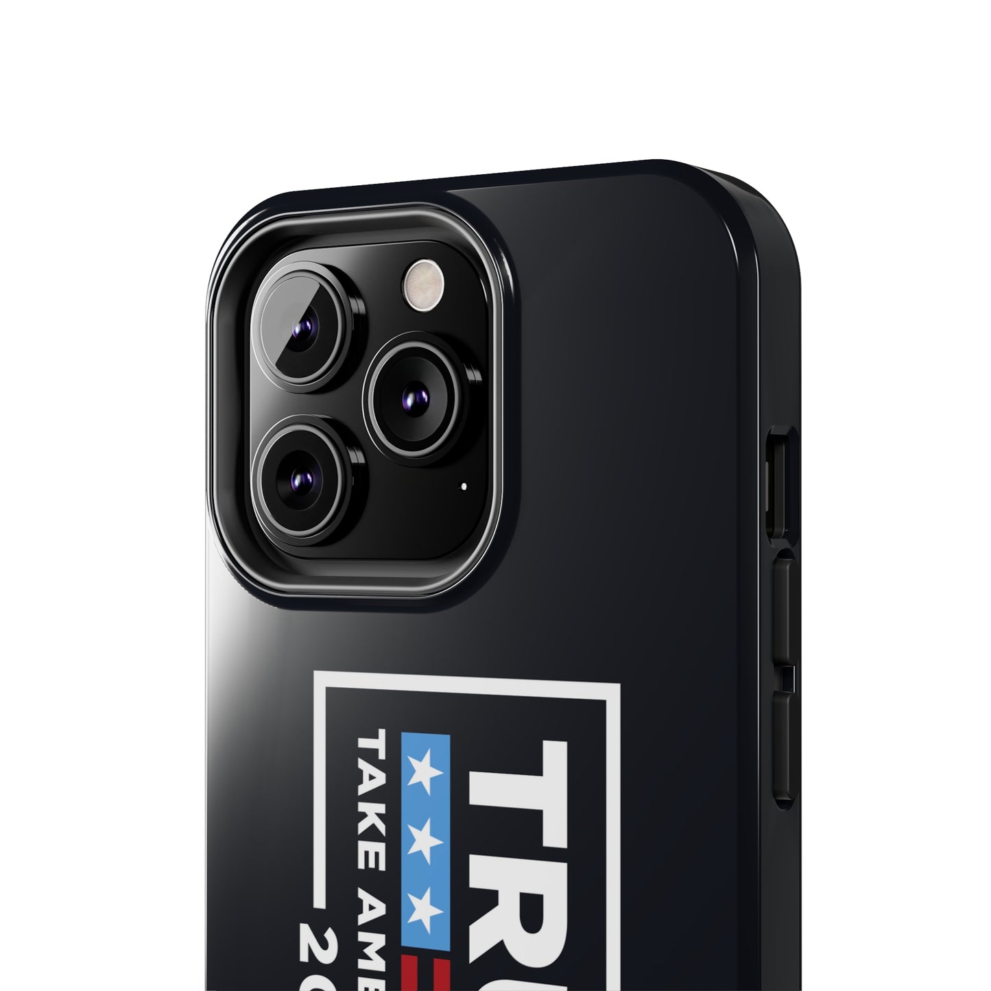 Trump 2024 Take America Back Black Apple iPhone Tough Phone Cases