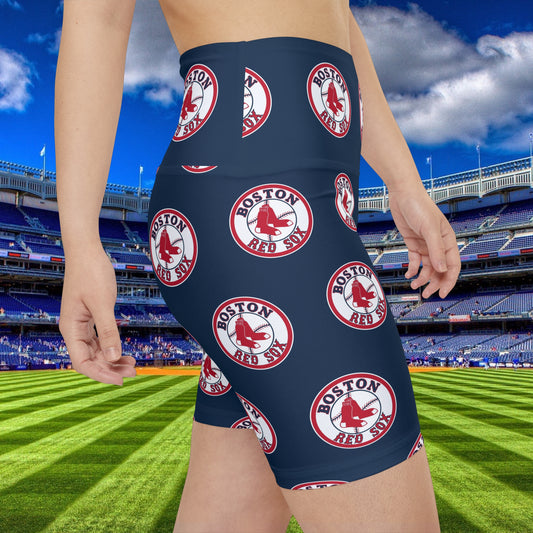 Boston Red Sox MLB Baseball Women's Workout Bike Comfy Shorts
