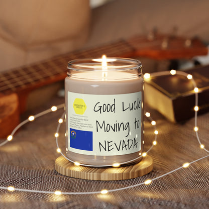 Good Luck moving to Nevada scented Soy Candle, 9oz