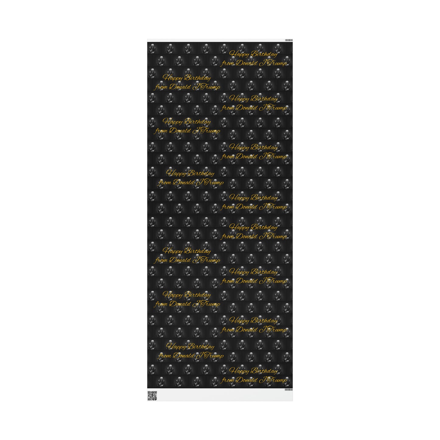 Happy Birthday From Donald J Trump Gift Wrapping Paper (Yellow)
