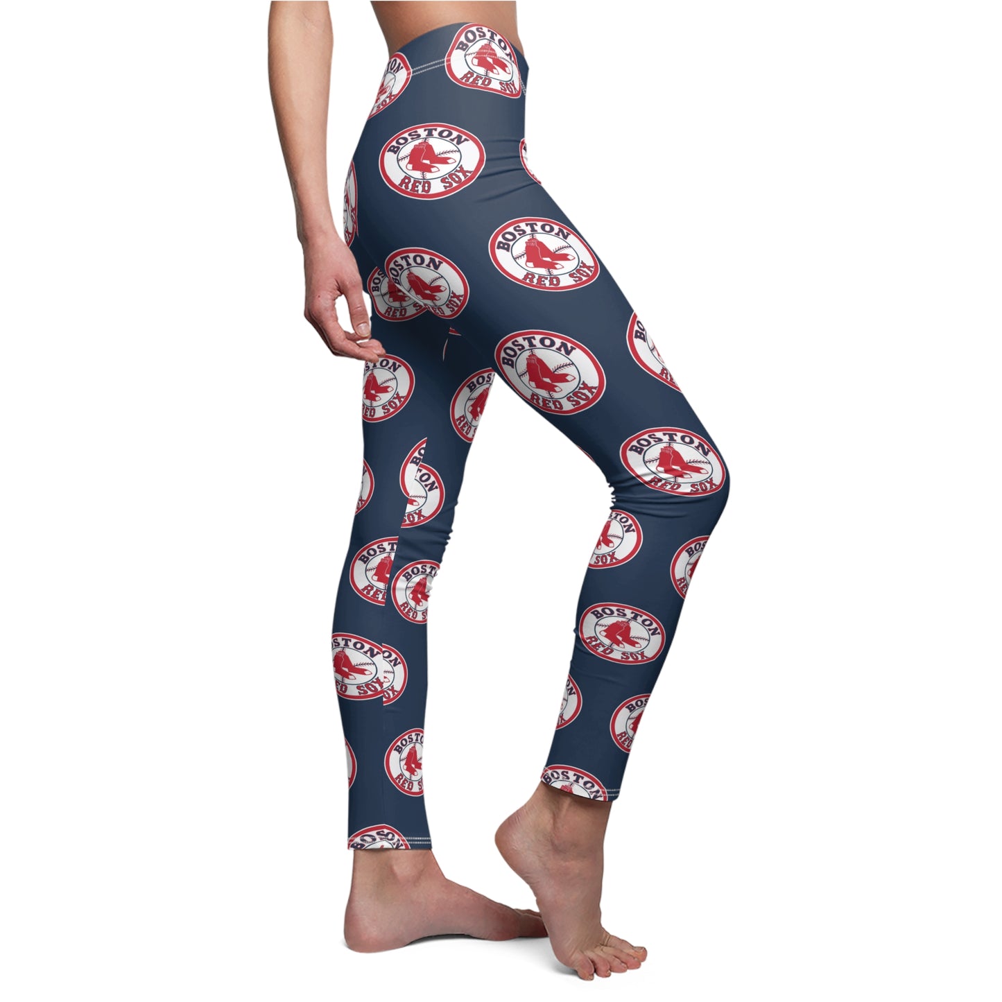 Boston Red Sox MLB Baseball Women's Casual Comfy Leggings