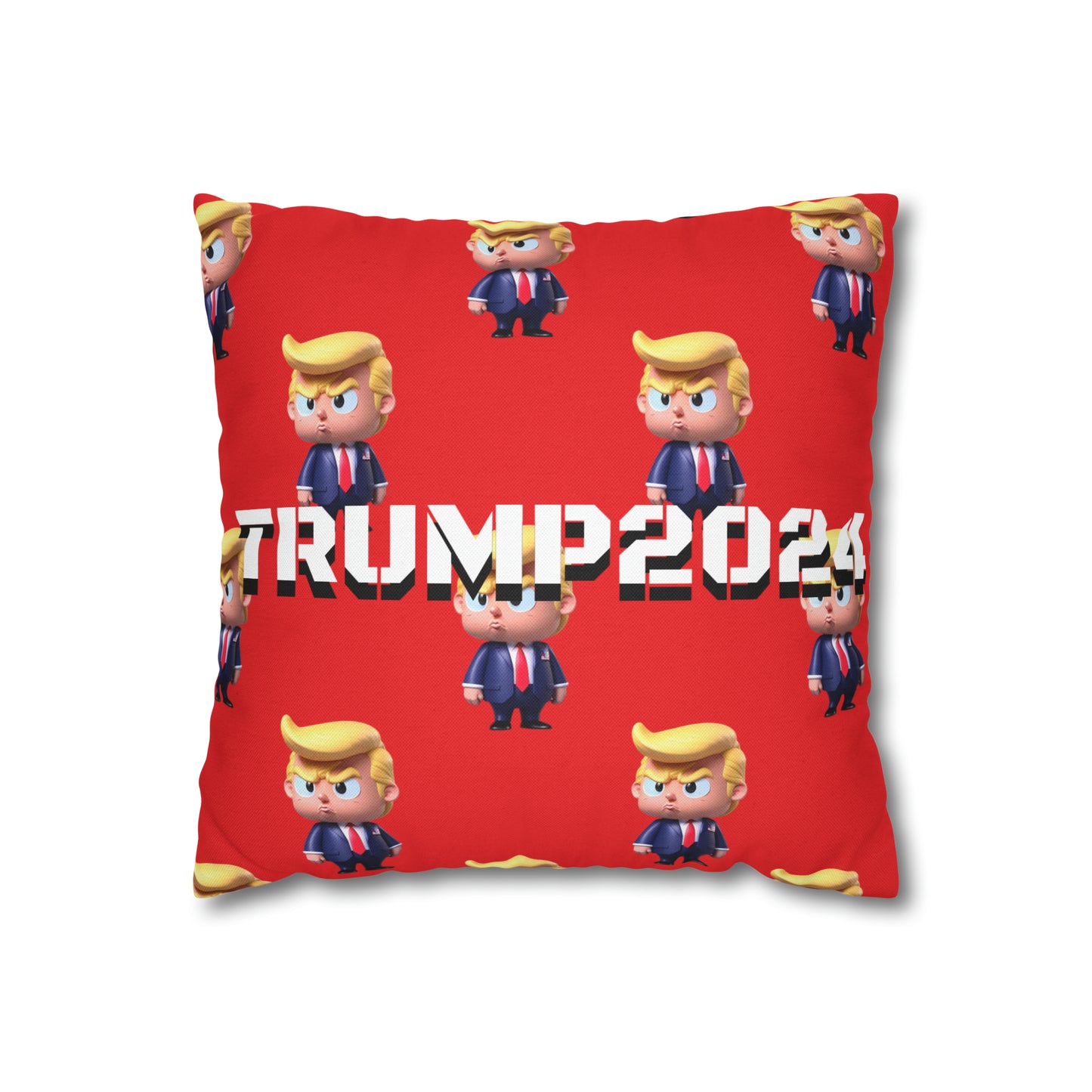 Little Trump 2024 Republican Red Soft Comfy Throw Pillow Case MAGA Gift