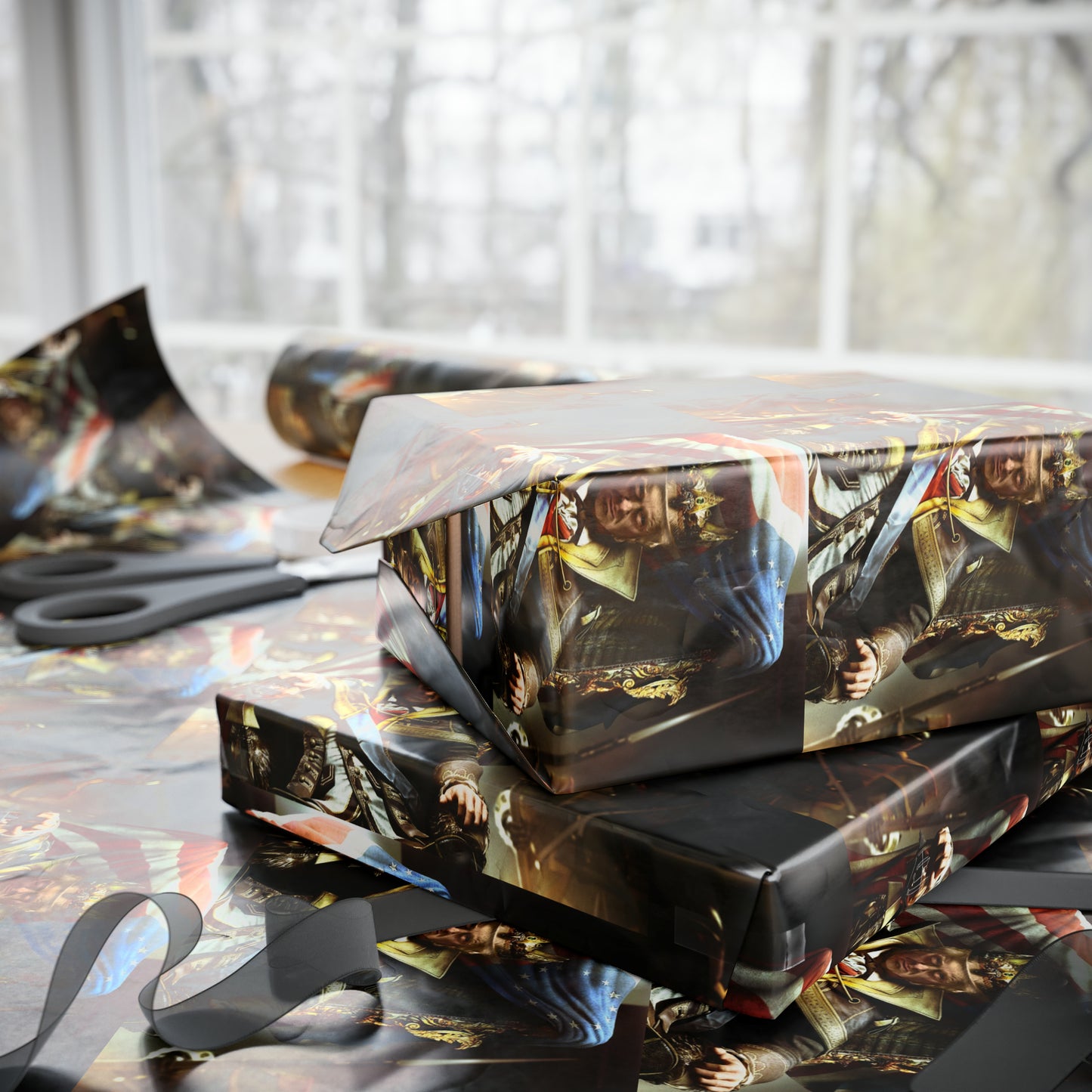 Trump King Happy Birthday Emperor MAGA Birthday Gift Present Wrapping Paper