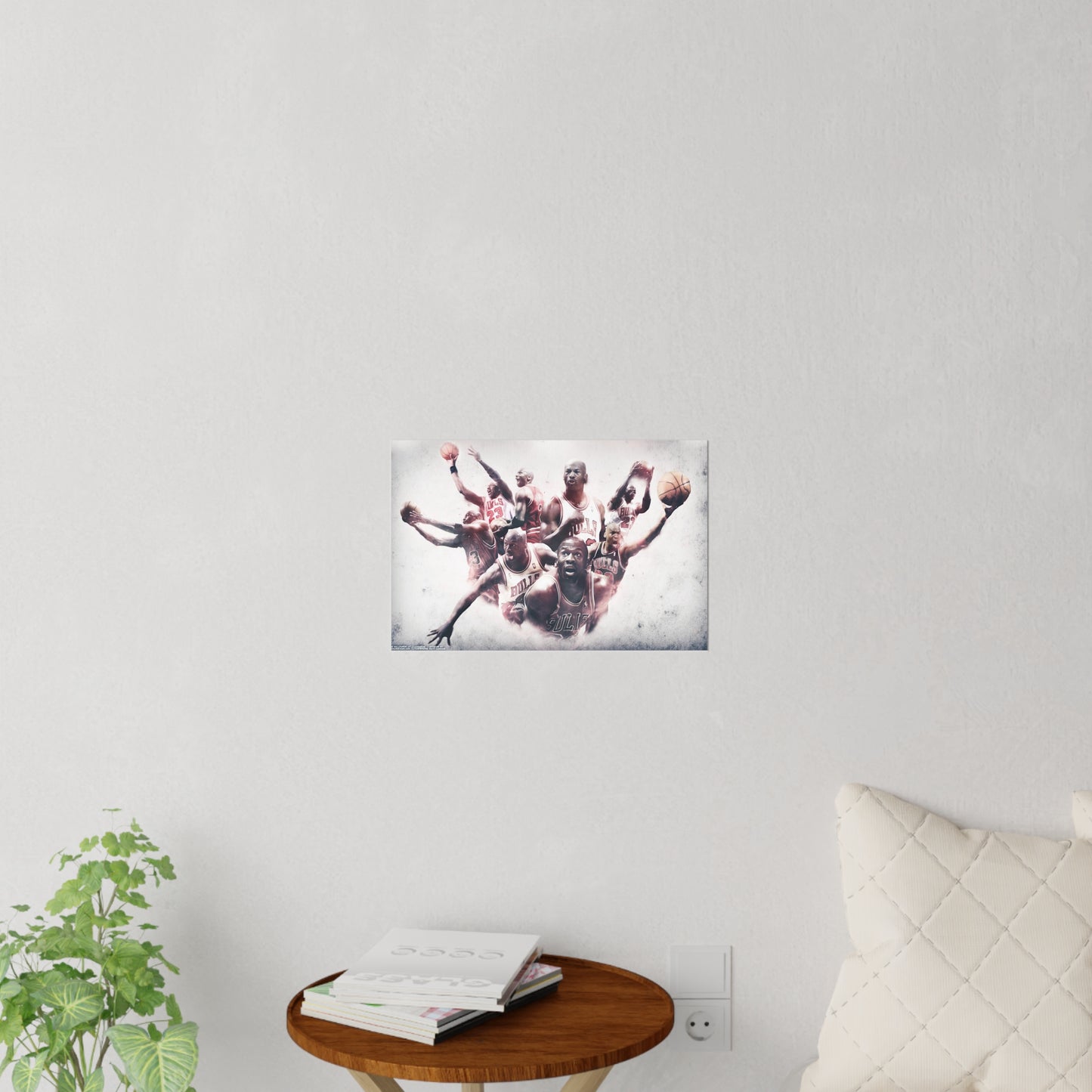 Jordan Chicago Bulls Sticky Wall Decals 2 sizes Michael Basketball