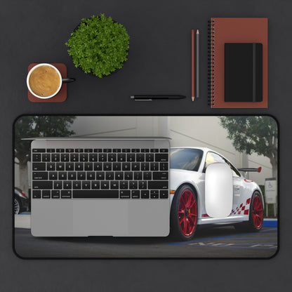White Porsche High Definition Super Car Office Home Decor Desk Mat Mousepad