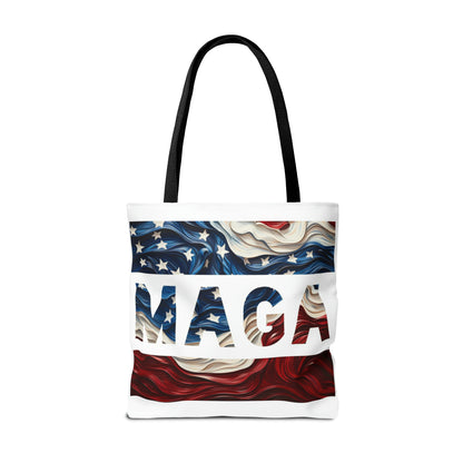 MAGA Red White and Blue Trump Rally Heavy Duty Tote Bag
