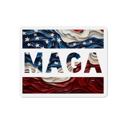 MAGA Trump Red White and Blue Die-Cut Magnet