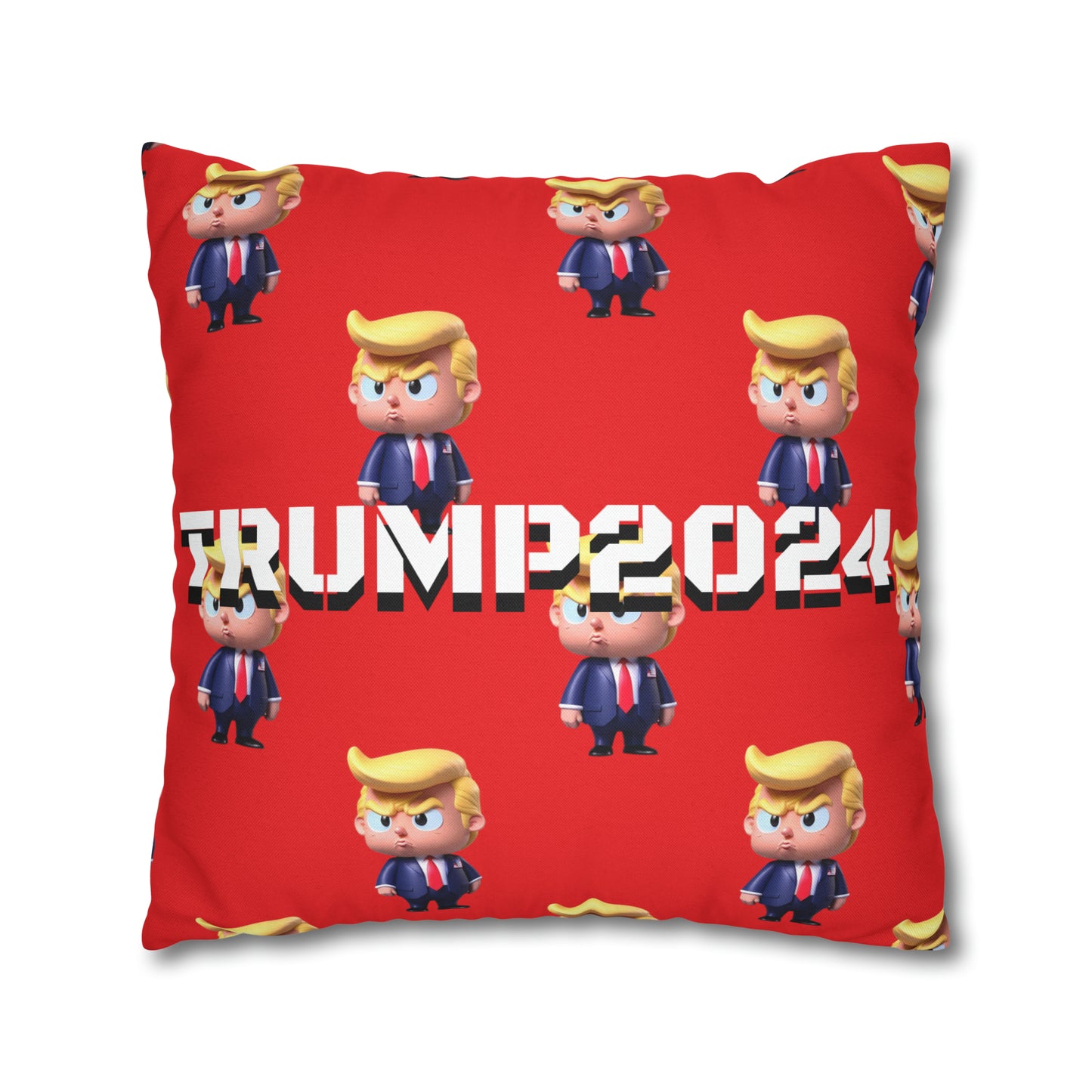 Little Trump 2024 Republican Red Soft Comfy Throw Pillow Case MAGA Gift