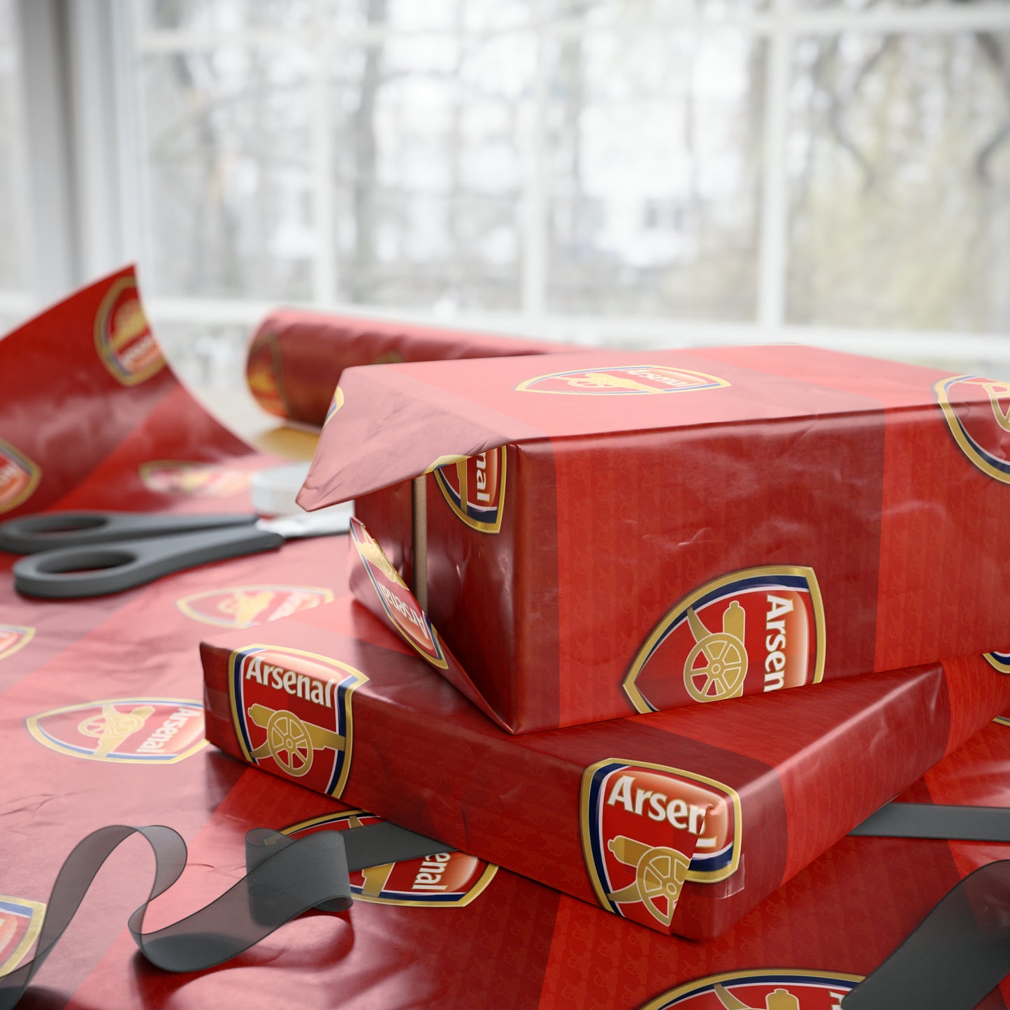 Arsenal F.C. Football Birthday Gift Wrapping Papers Holiday Sports