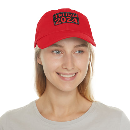 Women's Trump 2024 leather patch hat