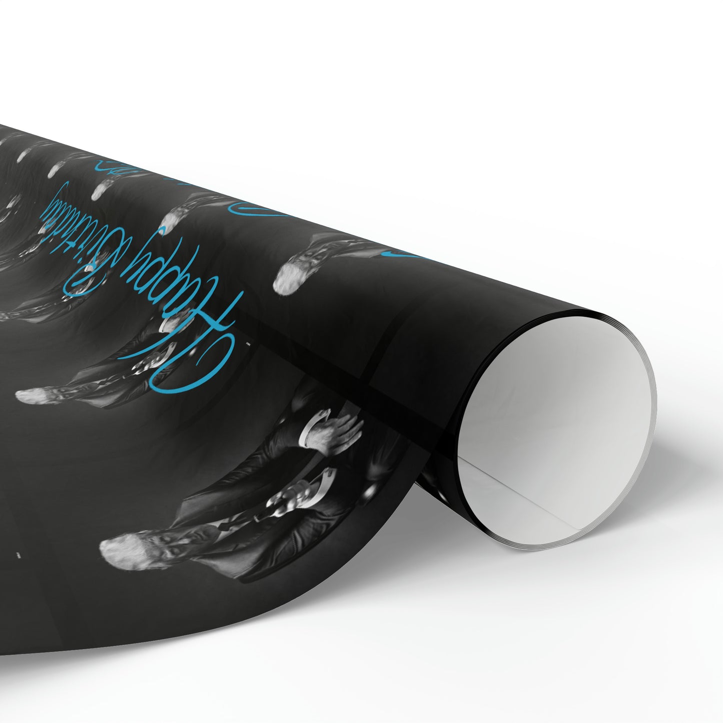 Happy Birthday From Donald J Trump Gift Wrapping Paper (Blue)