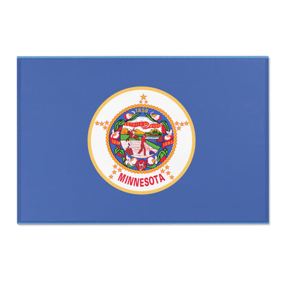 The ORIGINAL Minnesota State Flag large floor Area Rugs