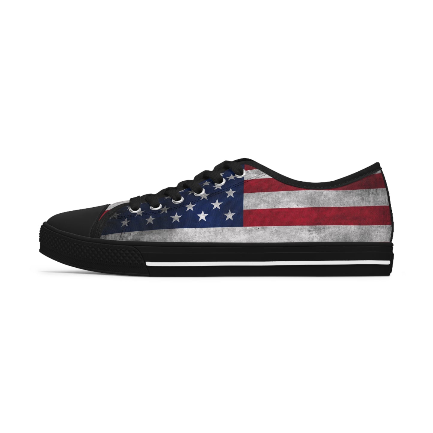 Trump American Flag MAGA Women's Low Top Sneakers Shoes