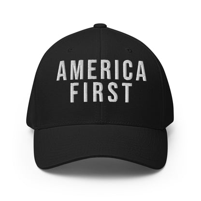 America First MAGA Structured Twill Cap