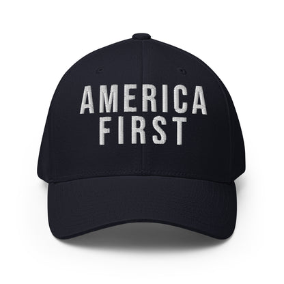 America First MAGA Structured Twill Cap