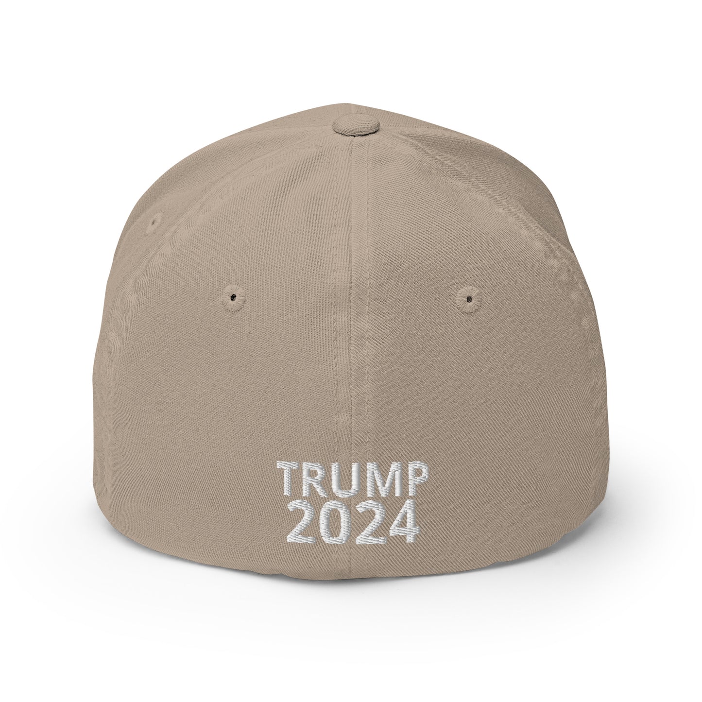 Deluxe Trump 2024 47 American Flag Fitted Structured Twill Cap