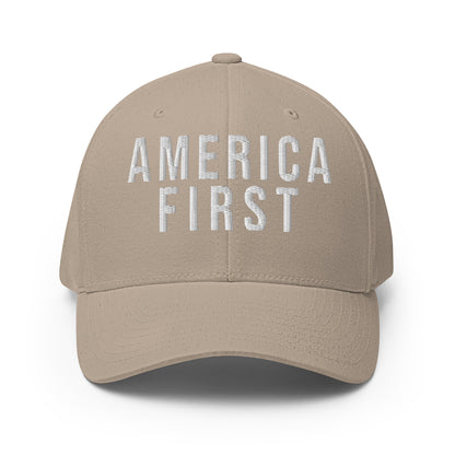 America First MAGA Structured Twill Cap
