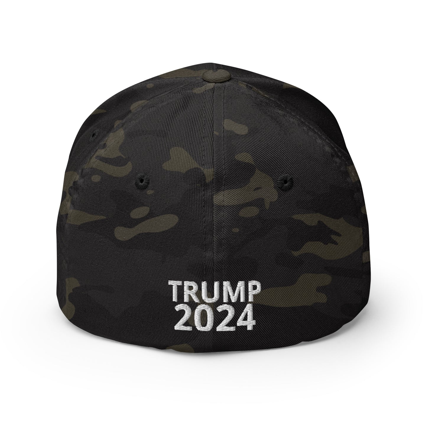 Deluxe Trump 2024 47 American Flag Fitted Structured Twill Cap