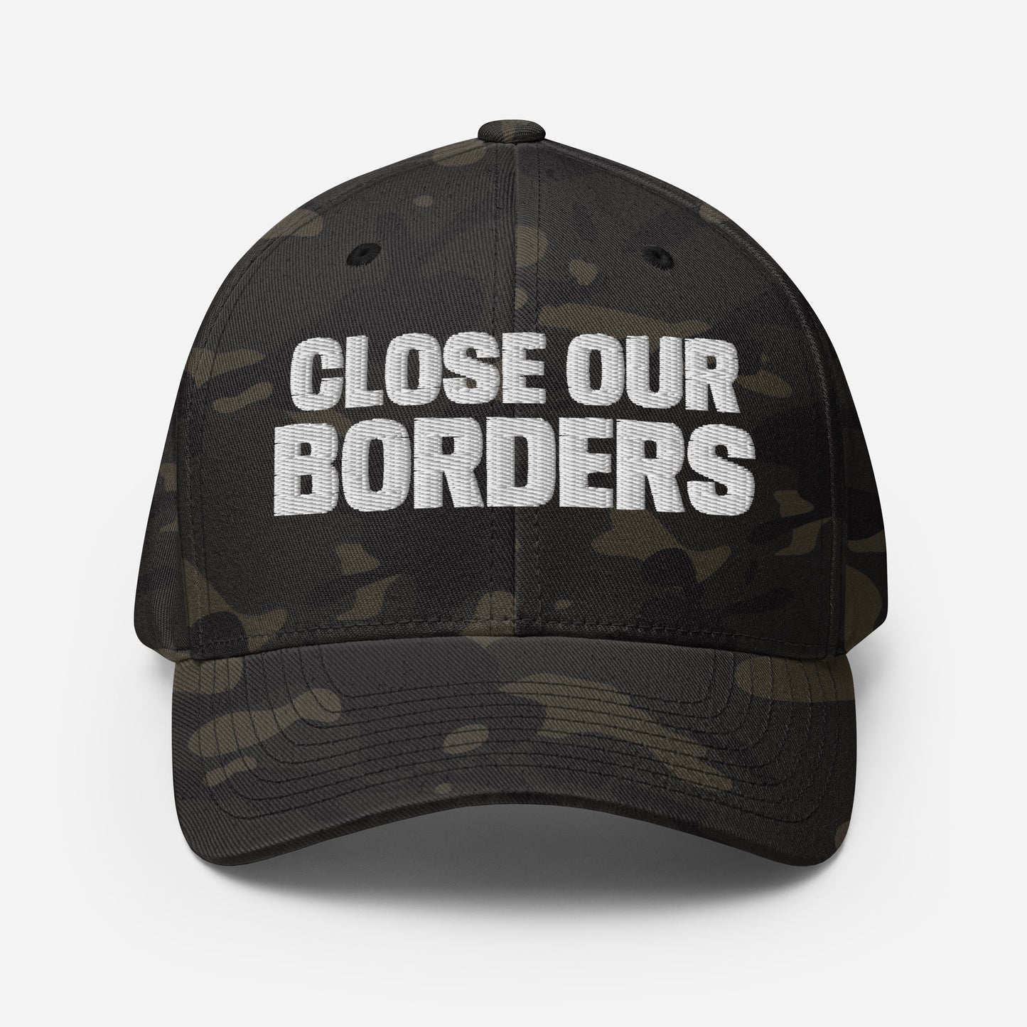 Close our Borders MAGA Embroidered Structured Twill Cap