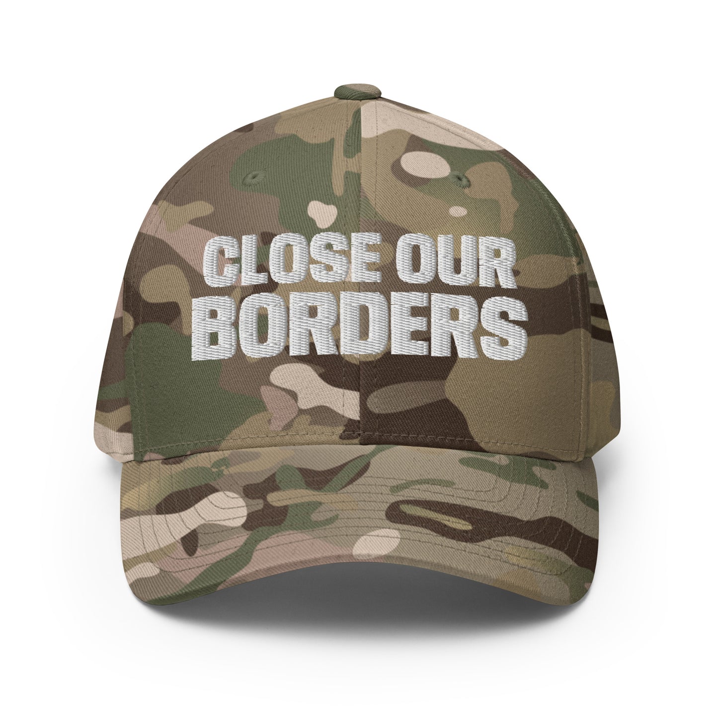 Close our Borders Embroidered High Quality Structured Twill Baseball Cap