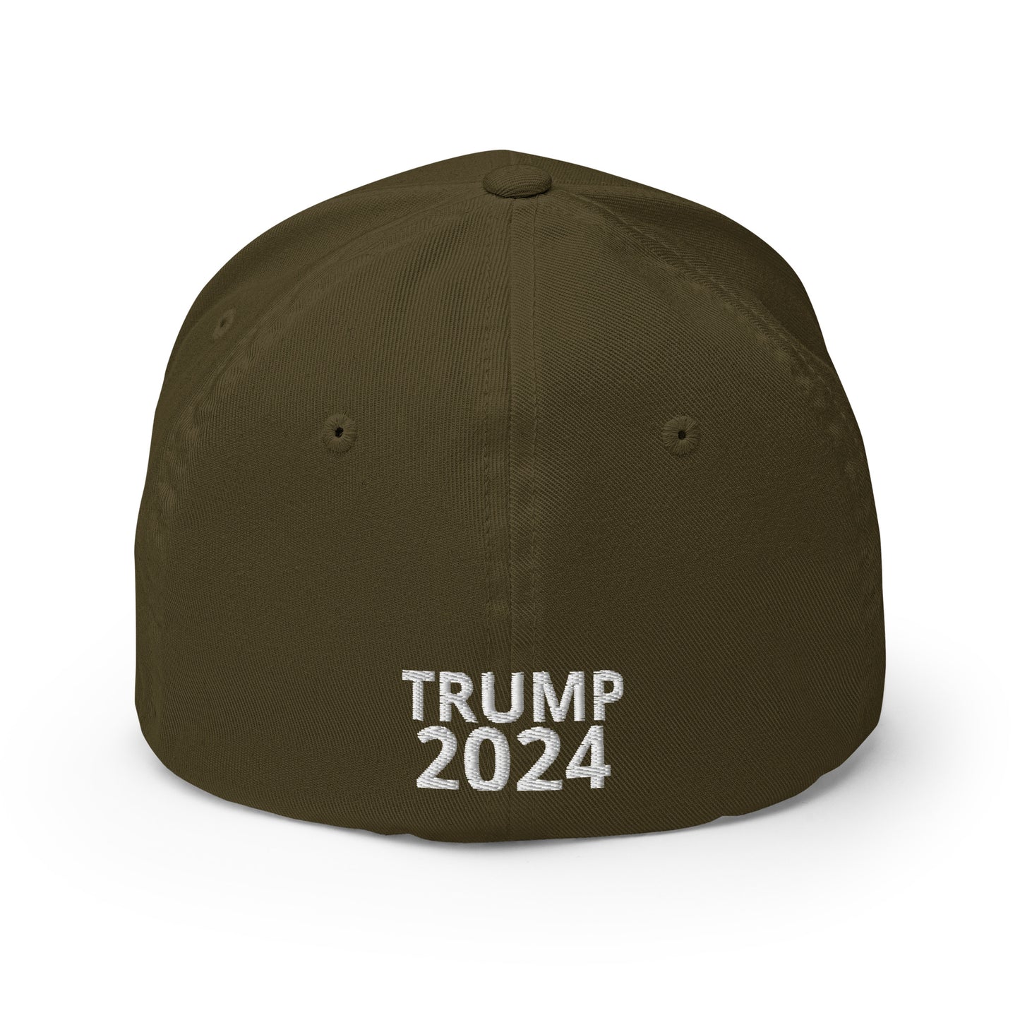 Deluxe Trump 2024 47 American Flag Fitted Structured Twill Cap