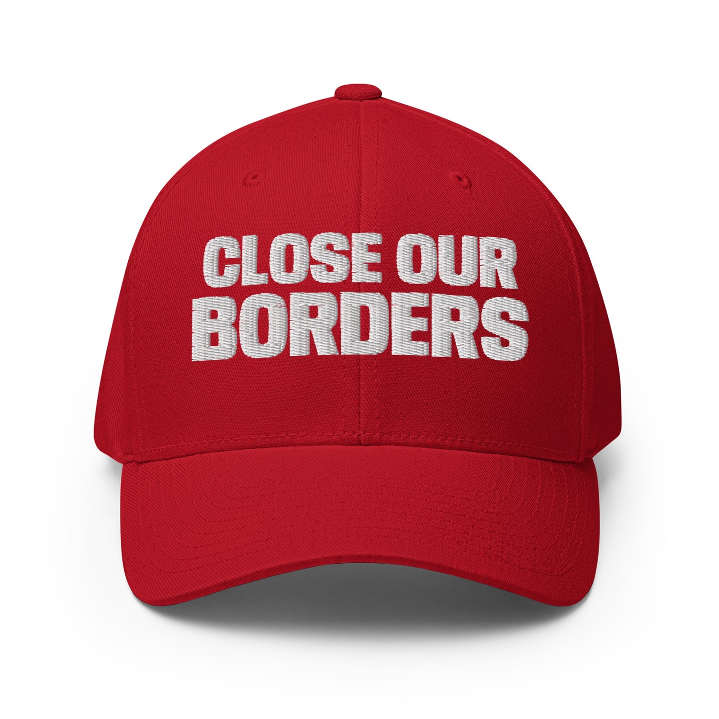 Close our Borders Embroidered High Quality Structured Twill Baseball Cap