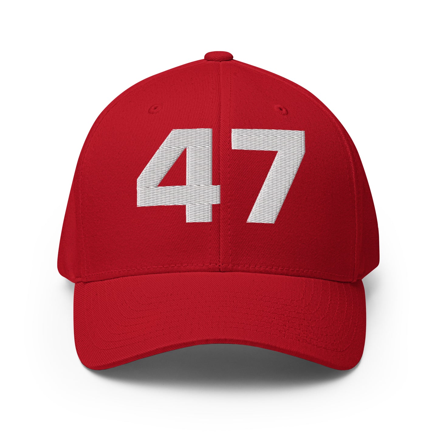 Deluxe Trump 2024 47 American Flag Fitted Structured Twill Cap