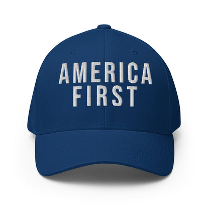 America First MAGA Structured Twill Cap