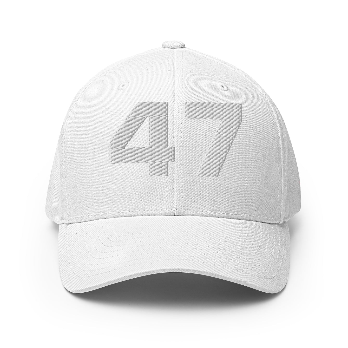 Deluxe Trump 2024 47 American Flag Fitted Structured Twill Cap