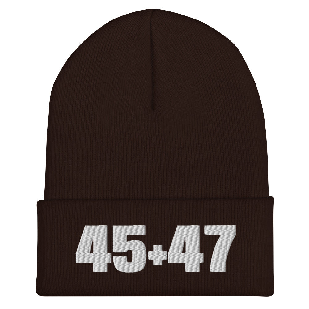Trump 45 & 47 Original Seasonal Soft Cuffed Beanie MAGAGAStore