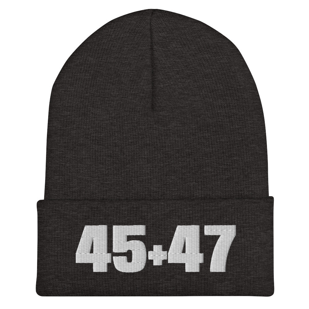 Trump 45 & 47 Original Seasonal Soft Cuffed Beanie MAGAGAStore