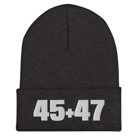 Trump 45 & 47 Original Seasonal Soft Cuffed Beanie MAGAGAStore