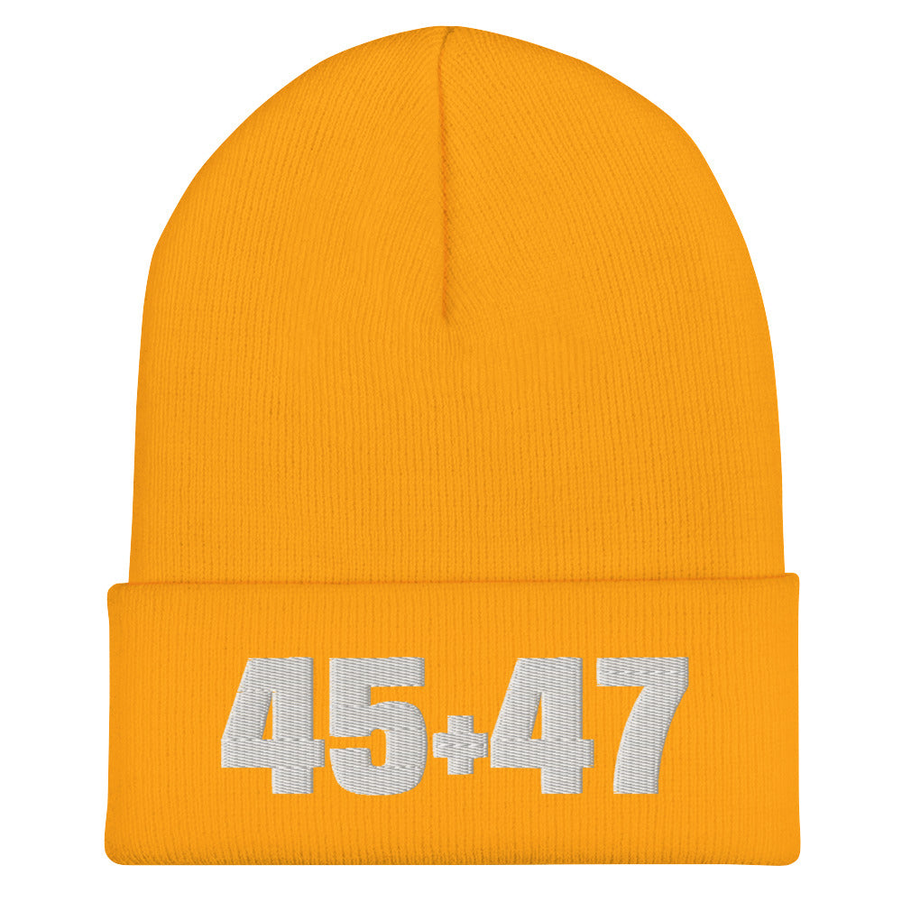 Trump 45 & 47 Original Seasonal Soft Cuffed Beanie MAGAGAStore