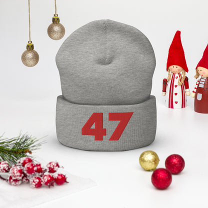 Trump 47 Knitted Beanie