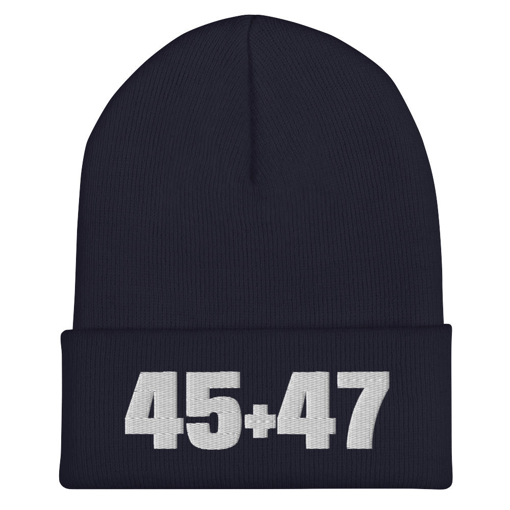 Trump 45 & 47 Original Seasonal Soft Cuffed Beanie MAGAGAStore
