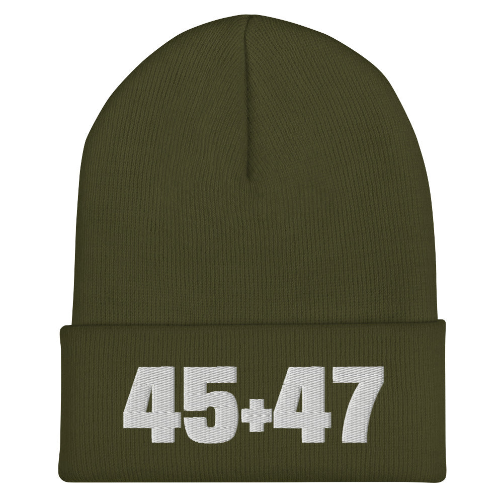 Trump 45 & 47 Original Seasonal Soft Cuffed Beanie MAGAGAStore