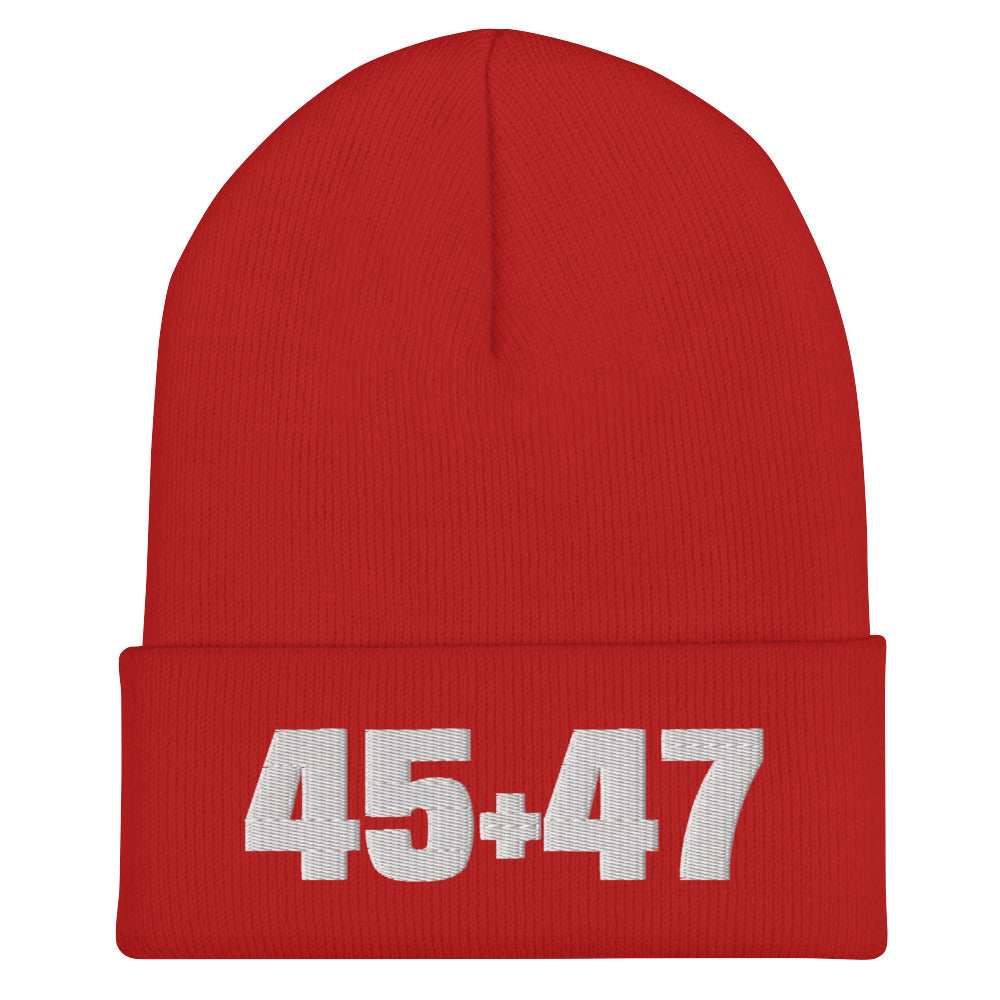 Trump 45 & 47 Original Seasonal Soft Cuffed Beanie MAGAGAStore