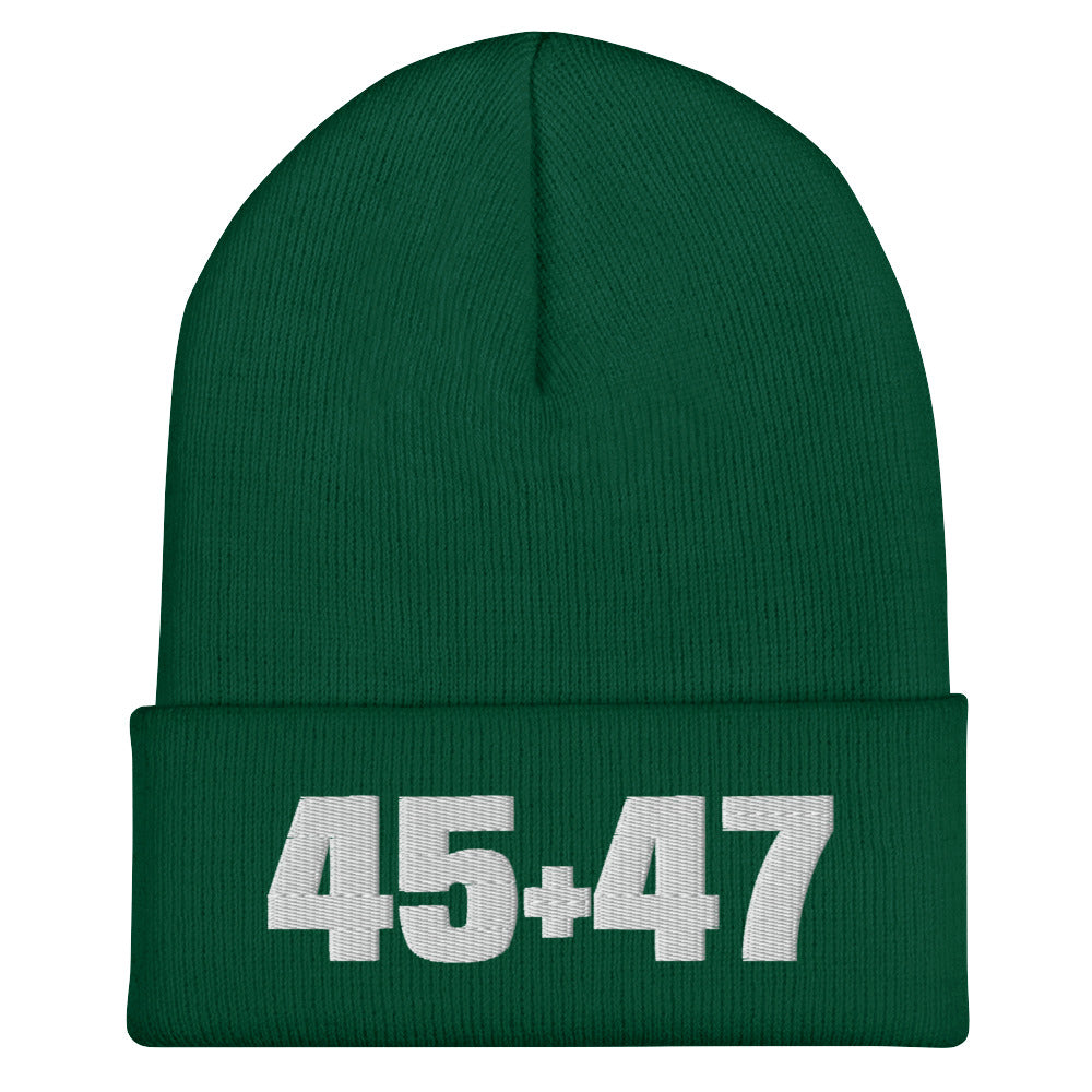 Trump 45 & 47 Original Seasonal Soft Cuffed Beanie MAGAGAStore