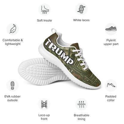 Trump Army Gun Camo MAGA Men’s athletic Sneaker shoes