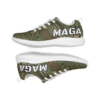 Trump Army Gun Camo MAGA Men’s athletic Sneaker shoes