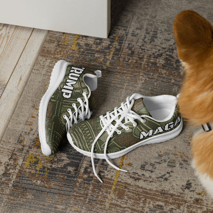 Trump Army Gun Camo MAGA Men’s athletic Sneaker shoes