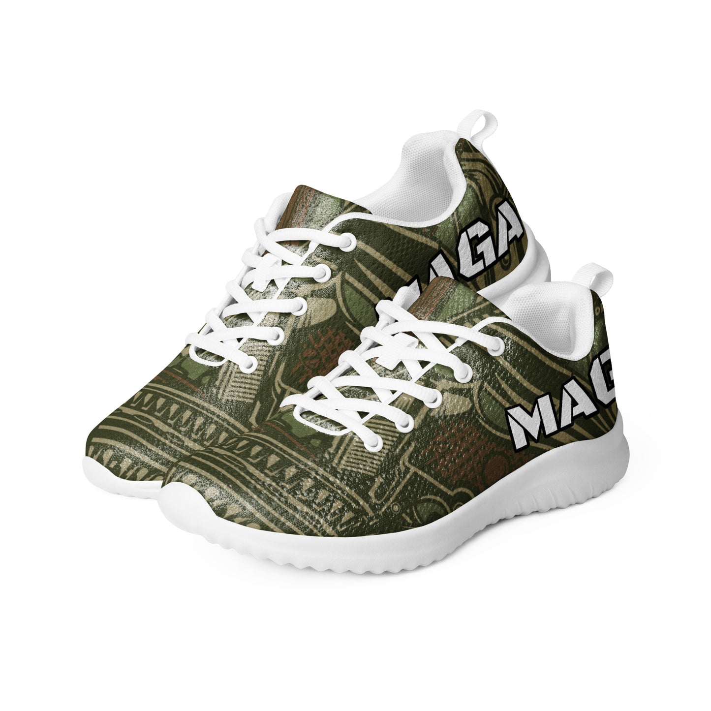 Trump Army Gun Camo MAGA Men’s athletic Sneaker shoes